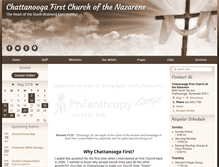 Tablet Screenshot of chattanooganazarene.org